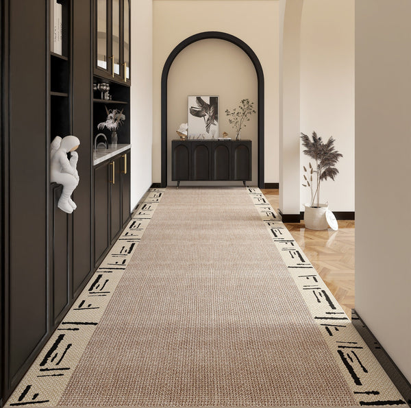 Stain-resistant Non Slip Hallway Runner Rugs, Modern Long Hallway Runners, Extra Long Entryway Runner Rug Ideas, Entrance Hallway Runners, Long Narrow Runner Rugs-ArtWorkCrafts.com