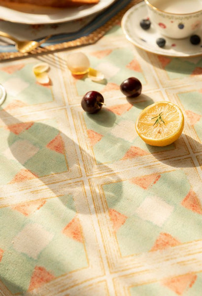 Rectangle Tablecloth for Dining Room Table, British Mid Century Fiberflax Tablecloth, Square Tablecloth for Coffee Table, Farmhouse Table Cloth, Wedding Tablecloth, Waterproof Tablecloth-ArtWorkCrafts.com