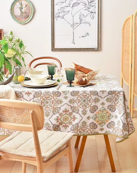 Large Rectangle Tablecloth for Dining Room Table, Rectangular Table Covers for Kitchen, Square Tablecloth for Coffee Table, Farmhouse Table Cloth, Wedding Tablecloth-ArtWorkCrafts.com