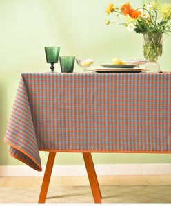 Cotton Chequer Rectangular Tablecloth for Kitchen, Rectangle Table Covers for Dining Room Table, Square Tablecloth for Coffee Table, Farmhouse Table Cloth-ArtWorkCrafts.com