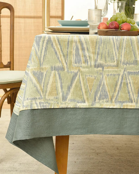 Geometric Modern Table Covers for Kitchen, Extra Large Rectangle Tablecloth for Dining Room Table, Country Farmhouse Tablecloths for Oval Table-ArtWorkCrafts.com