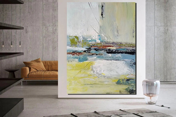 Extra Large Paintings for Living Room, Hand Painted Wall Art Paintings, Modern Abstract Art for Dining Room, Abstract Acrylic Painting-ArtWorkCrafts.com