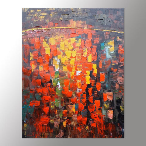 Canvas Art, Heavy Texture Painting, Wall Art, Modern Artwork, Custom Extra Large Painting-ArtWorkCrafts.com