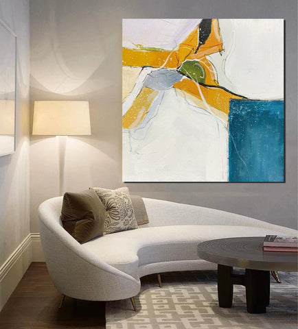 Bedroom Wall Art Paintings, Contemporary Wall Art Paintings, Acrylic Paintings for Living Room, Large Simple Modern Art, Abstract Acrylic Painting-ArtWorkCrafts.com