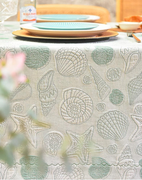 Modern Dining Room Table Cloths, Farmhouse Table Cloth, Wedding Tablecloth, Square Tablecloth for Round Table, Cotton Rectangular Table Covers for Kitchen-ArtWorkCrafts.com