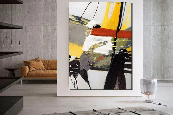 Extra Large Paintings for Living Room, Modern Abstract Art for Bedroom, Abstract Acrylic Wall Painting, Simple Painting Ideas, Hand Painted Wall Painting-ArtWorkCrafts.com