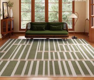 Geometric Modern Rug Ideas for Living Room, Mid Century Contemporary Area Rugs for Dining Room, Modern Rugs for Living Room-ArtWorkCrafts.com