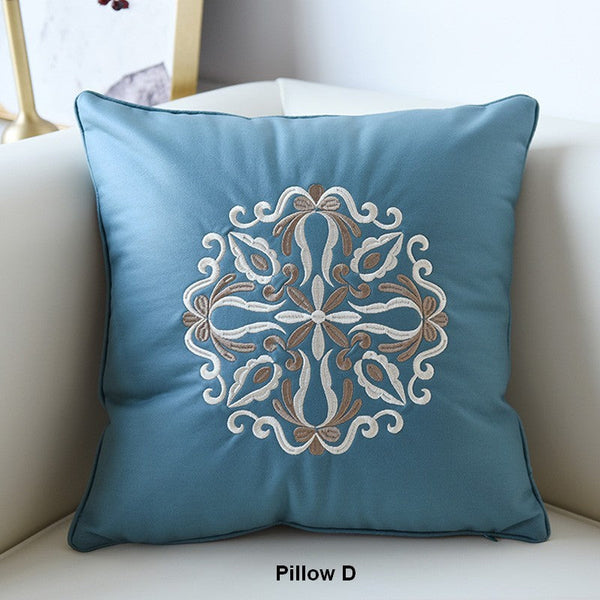 Decorative Flower Pattern Throw Pillows for Couch, Modern Throw Pillows, Contemporary Decorative Pillows, Modern Sofa Pillows-ArtWorkCrafts.com