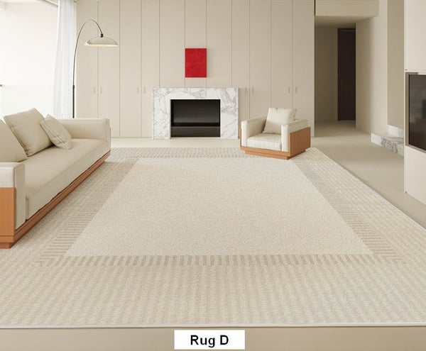 Living Room Modern Rugs, Bedroom Contemporary Soft Rugs, Rectangular Modern Rugs under Sofa, Modern Rugs for Office, Dining Room Floor Carpets-ArtWorkCrafts.com