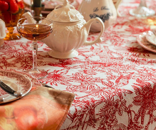 Jungle Animals Leopard Parrot Pattern Tablecloth for Home Decoration, Modern Rectangle Tablecloth for Dining Room Table, Large Square Tablecloth, Christmas Tablecloth-ArtWorkCrafts.com