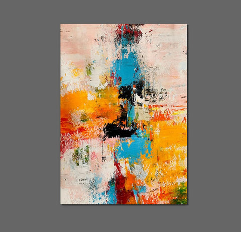 Modern Abstract Art for Bedroom, Abstract Acrylic Wall Painting, Hand Painted Wall Painting, Extra Large Paintings for Living Room, Simple Painting Ideas-ArtWorkCrafts.com