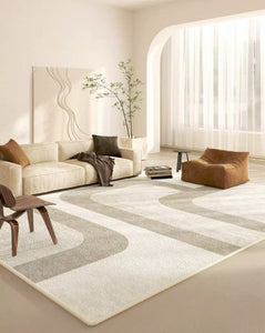 Modern Rugs under Dining Room Table, Abstract Modern Rugs for Living Room, Simple Geometric Carpets for Kitchen, Contemporary Modern Rugs Next to Bed-ArtWorkCrafts.com