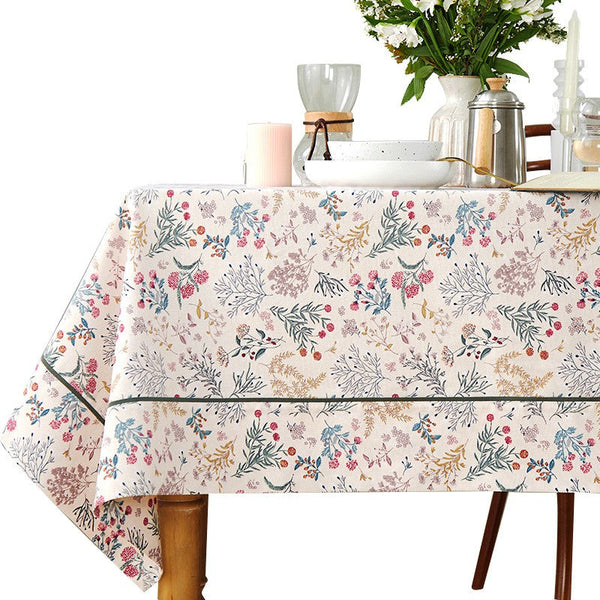 Large Rectangle Tablecloth for Dining Room Table, Rustic Table Covers for Kitchen, Country Farmhouse Tablecloth, Square Tablecloth for Round Table-ArtWorkCrafts.com