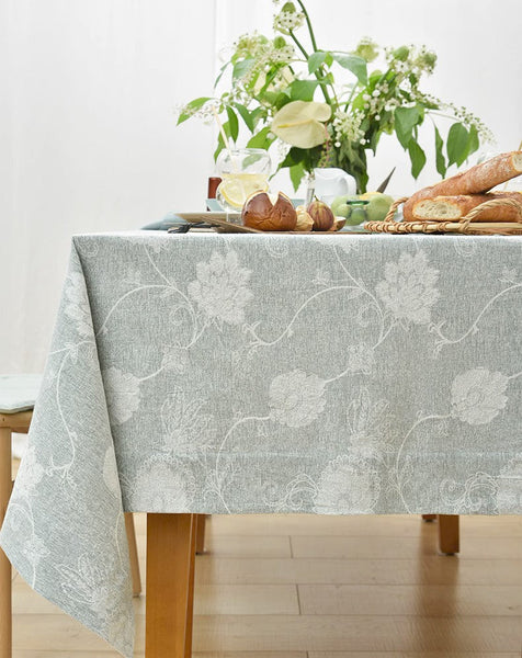 Large Rectangle Tablecloth for Dining Room Table, Country Farmhouse Tablecloth, Square Tablecloth for Round Table, Rustic Table Covers for Kitchen-ArtWorkCrafts.com