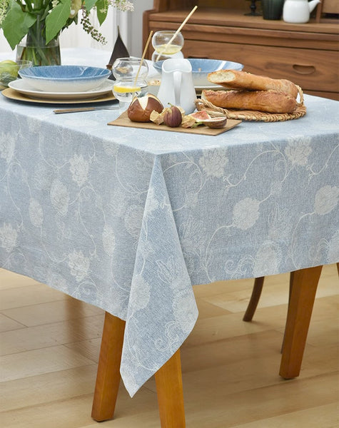 Country Farmhouse Tablecloth, Square Tablecloth for Round Table, Rustic Table Covers for Kitchen, Large Rectangle Tablecloth for Dining Room Table-ArtWorkCrafts.com