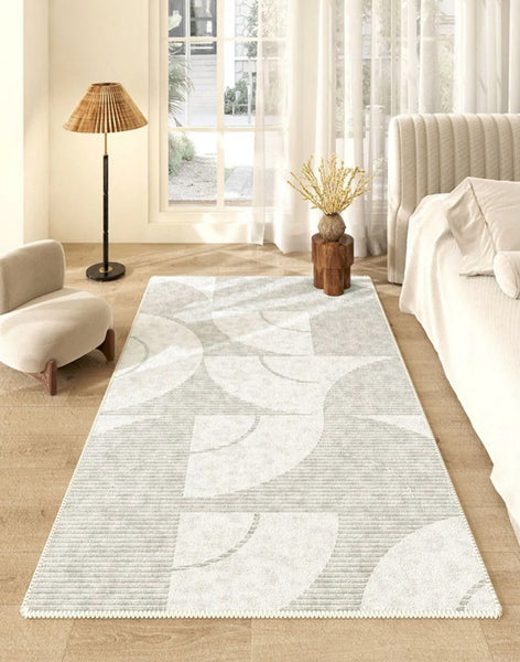 Geometric Modern Rug Placement Ideas for Living Room, Modern Rug Ideas for Bedroom, Contemporary Area Rugs for Dining Room-ArtWorkCrafts.com