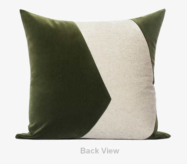 Modern Sofa Throw Pillows, Blackish Green Abstract Contemporary Throw Pillow for Living Room, Large Decorative Throw Pillows for Couch-ArtWorkCrafts.com