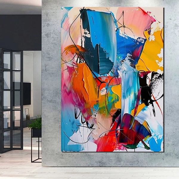 Acrylic Painting for Living Room, Hand Painted Acrylic Painting, Extra Large Wall Art Painting, Modern Contemporary Abstract Artwork, Buy Paintings Online-ArtWorkCrafts.com