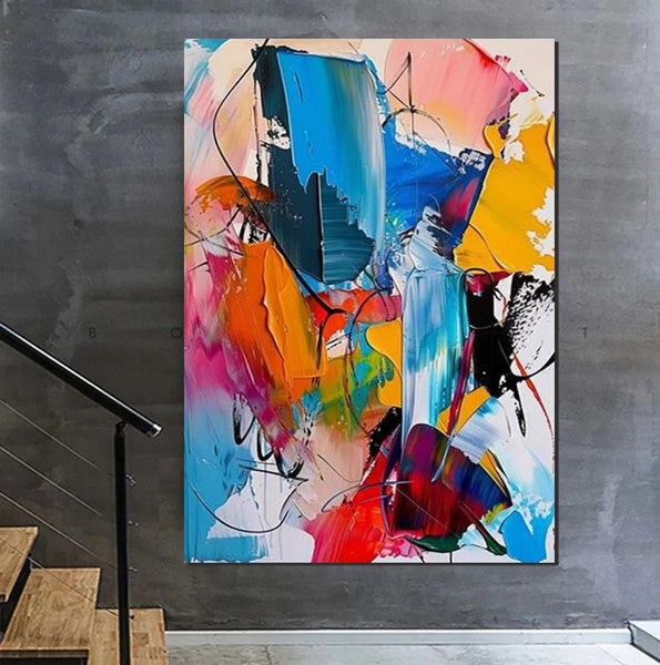 Acrylic Painting for Living Room, Hand Painted Acrylic Painting, Extra Large Wall Art Painting, Modern Contemporary Abstract Artwork, Buy Paintings Online-ArtWorkCrafts.com