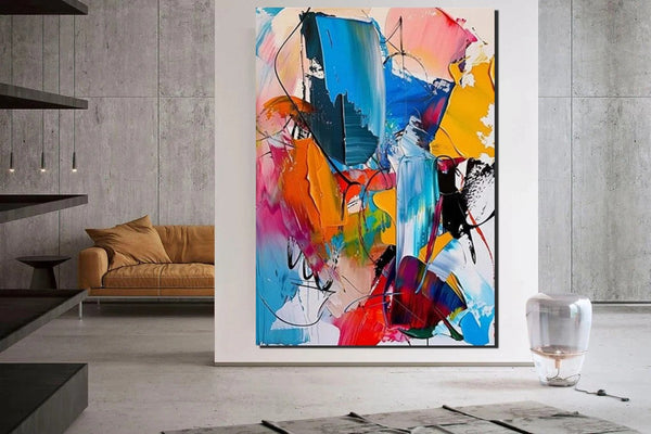 Acrylic Painting for Living Room, Hand Painted Acrylic Painting, Extra Large Wall Art Painting, Modern Contemporary Abstract Artwork, Buy Paintings Online-ArtWorkCrafts.com