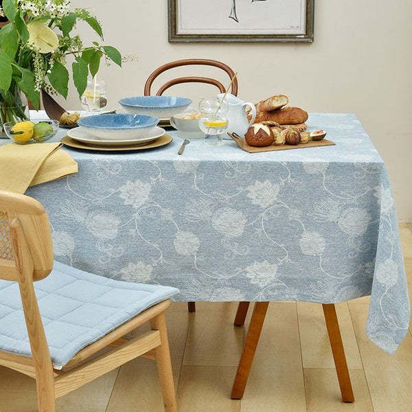 Country Farmhouse Tablecloth, Square Tablecloth for Round Table, Rustic Table Covers for Kitchen, Large Rectangle Tablecloth for Dining Room Table-ArtWorkCrafts.com