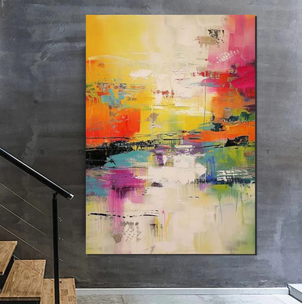 Hand Painted Acrylic Painting, Acrylic Painting for Living Room, Extra Large Wall Art Painting, Modern Contemporary Abstract Artwork, Buy Paintings Online-ArtWorkCrafts.com