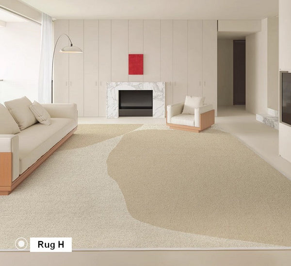 Bedroom Contemporary Soft Rugs, Rectangular Modern Rugs under Sofa, Large Modern Rugs in Living Room, Modern Rugs for Office, Dining Room Floor Carpets-ArtWorkCrafts.com