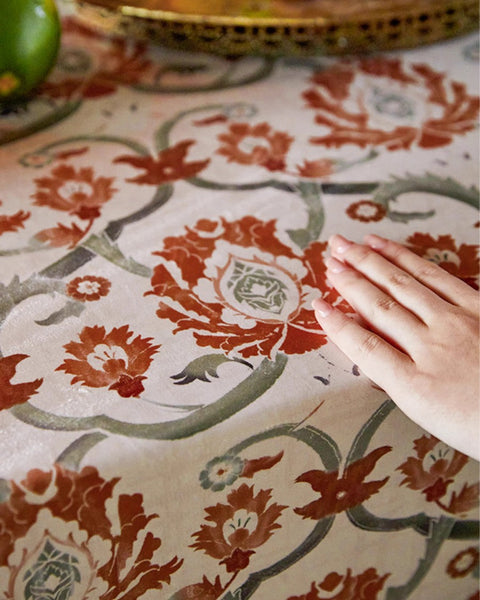 Extra Modern Rectangle Tablecloth for Dining Table, Garden Flower Table Covers for Round Table, Square Tablecloth for Kitchen, Farmhouse Table Cloth for Oval Table-ArtWorkCrafts.com