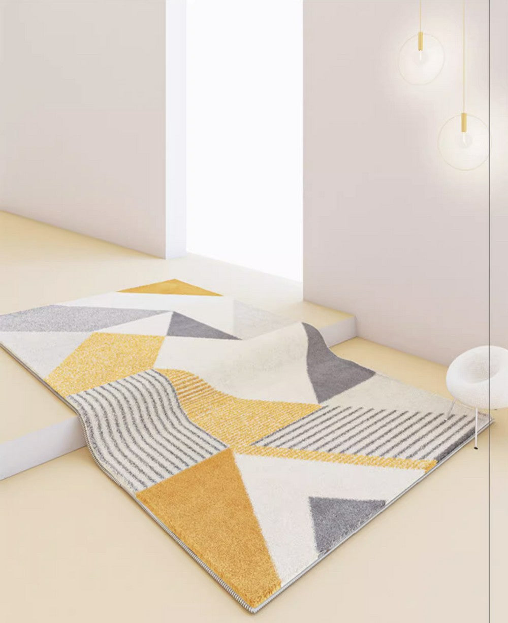 Dining Room Modern Rugs, Geometric Modern Rugs for Living Room, Large Modern Floor Carpets, Contemporary Modern Rugs for Dining Room-ArtWorkCrafts.com