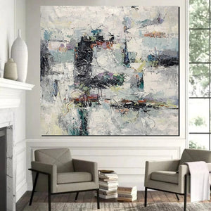 Large Simple Modern Art, Abstract Acrylic Painting, Bedroom Wall Art Paintings, Contemporary Wall Art Paintings, Acrylic Paintings for Living Room-ArtWorkCrafts.com