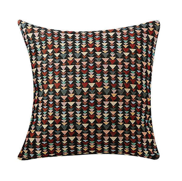 Large Decorative Throw Pillows, Bohemian Decorative Sofa Pillows, Geometric Pattern Chenille Throw Pillow for Living Room-ArtWorkCrafts.com