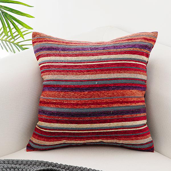 Bohemian Decorative Sofa Pillows, Geometric Pattern Chenille Throw Pillow for Couch, Decorative Throw Pillows-ArtWorkCrafts.com