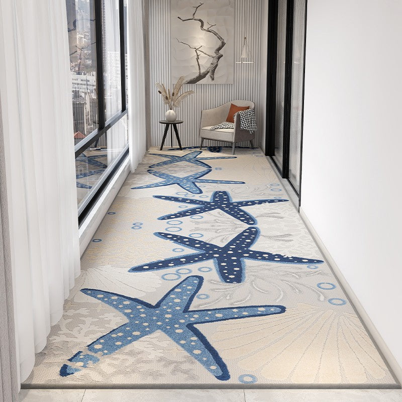 Abstract Modern Long Hallway Runners, Extra Long Narrow Runner Rugs, Entrance Hallway Runners, Stain-resistant Non Slip Entryway Runner Rug Ideas, Easy Care Kitchen Runner Rugs-ArtWorkCrafts.com