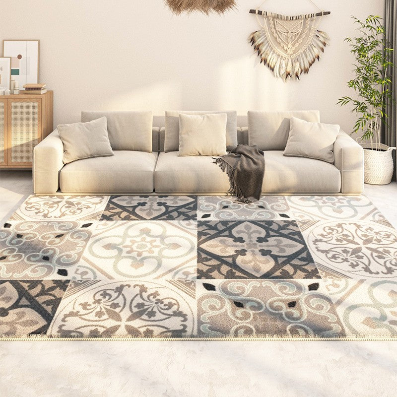 Modern Runner Rugs Next to Bed, Contemporary Rug Ideas for Living Room, Hallway Modern Runner Rugs, Extra Large Modern Rugs for Dining Room-ArtWorkCrafts.com