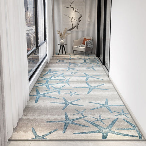 Long Narrow Runner Rugs, Abstract Modern Long Hallway Runners, Entrance Hallway Runners, Entryway Runner Rug Ideas, Kitchen Runner Rugs-ArtWorkCrafts.com