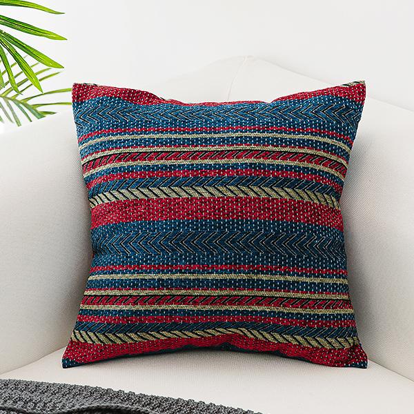 Bohemian Decorative Sofa Pillows, Geometric Pattern Chenille Throw Pillow for Couch, Decorative Throw Pillows-ArtWorkCrafts.com