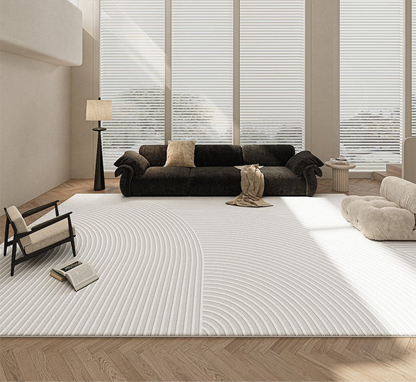 Contemporary Modern Rugs Next to Bed, Geometric Modern Rugs under Dining Room Table, Modern Carpets for Office, Abstract Area Rugs for Living Room-ArtWorkCrafts.com