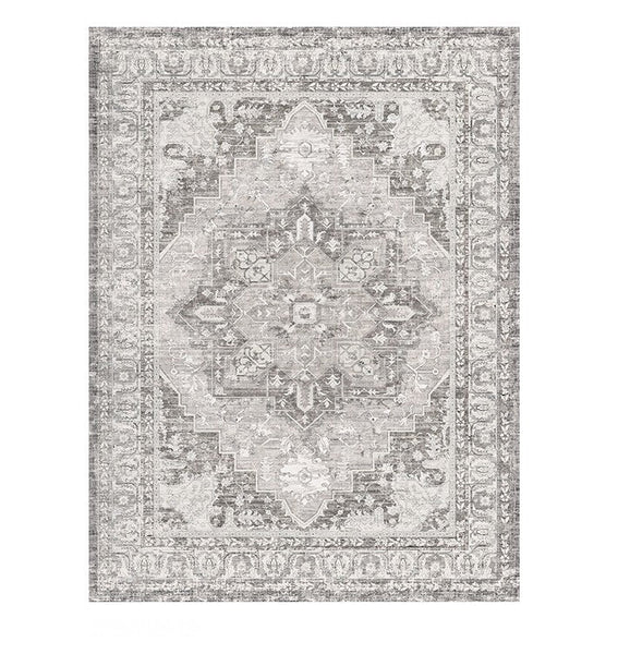 Gray Persain Rugs for Bedroom, Traditional Persian Rug, Vintage Area Rugs for Dining Room, Extra Large Vintage Persian Rugs, Oversized Area Rugs for Living Room-ArtWorkCrafts.com