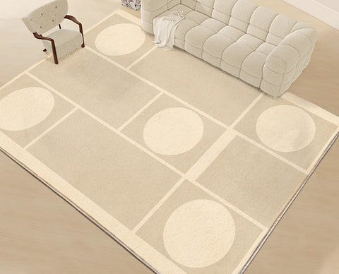 Large Modern Floor Carpets for Office, Modern Area Rug for Living Room, Bedroom Floor Rugs, Contemporary Rugs for Dining Room-ArtWorkCrafts.com