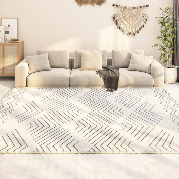 Contemporary Rug Ideas for Living Room, Entryway Modern Runner Rugs, Modern Runner Rugs Next to Bed, Extra Large Modern Rugs for Dining Room-ArtWorkCrafts.com