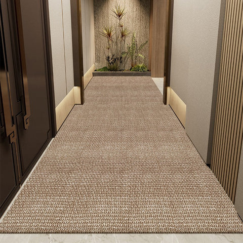 Hallway Runner Rugs, Washable Entrance Hallway Runners, Brown Modern Long Hallway Runners, Non Slip Entryway Runner Rug Ideas, Extra Long Narrow Runner Rugs, Kitchen Runner Rugs-ArtWorkCrafts.com