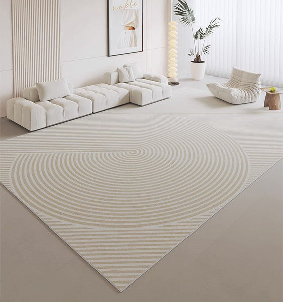 Geometric Modern Rugs for Living Room, Simple Modern Rugs for Office, Abstract Modern Rug Ideas for Bedroom, Contemporary Rugs for Dining Room-ArtWorkCrafts.com