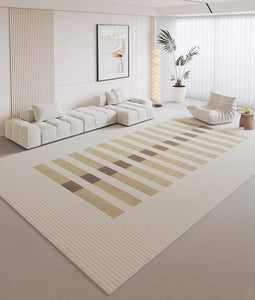 Living Room Rug Placement Ideas, Modern Rugs in Dining Room, Bedroom Geometric Area Rugs, Contemporary Modern Rugs for Kitchen-ArtWorkCrafts.com