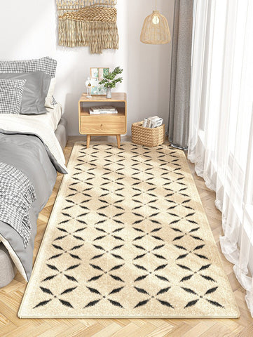 Modern Runner Rugs Next to Bed, Bathroom Runner Rugs, Contemporary Runner Rugs for Living Room, Hallway Runner Rugs, Kitchen Runner Rugs-ArtWorkCrafts.com