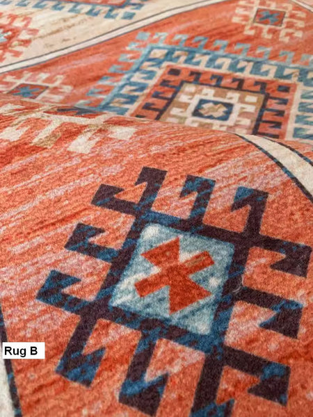 Vintage Area Rugs for Dining Room, Morocco Area Rugs for Living Room, Traditional Persain Rugs for Bedroom, Traditional Colorful Persian Rugs-ArtWorkCrafts.com