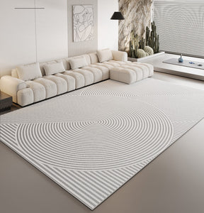 Large Contemporary Modern Rugs for Living Room, Modern Area Rugs for Dining Room Table, Abstract Geometric Modern Rugs, Simple Modern Rugs for Bedroom-ArtWorkCrafts.com