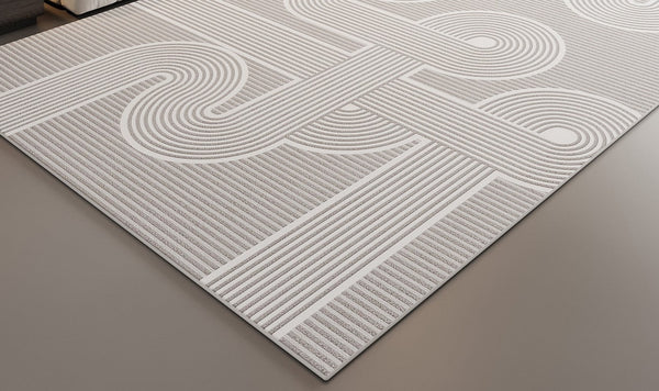 Modern Rugs for Dining Room, Large Modern Rugs for Bedroom, Simple Large Modern Rugs for Living Room, Abstract Geometric Modern Rugs-ArtWorkCrafts.com