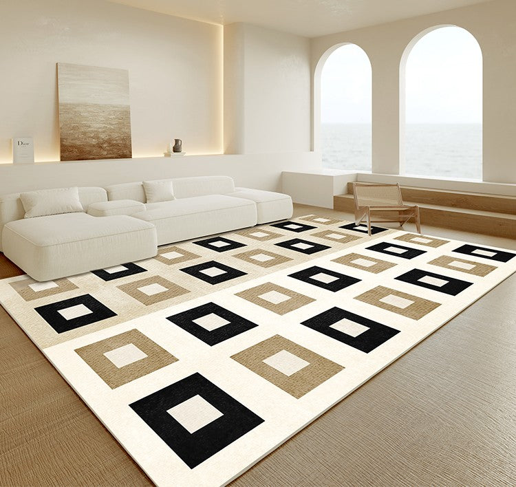 Large Modern Rugs for Living Room, Abstract Modern Area Rugs for Bedroom, Geometric Modern Rugs for Sale, Contemporary Rugs for Bathroom-ArtWorkCrafts.com