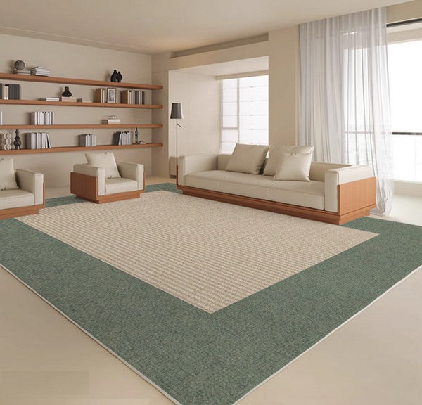 Large Modern Rugs in Living Room, Rectangular Modern Rugs under Sofa, Soft Contemporary Rugs for Bedroom, Dining Room Floor Carpets, Modern Rugs for Office-ArtWorkCrafts.com