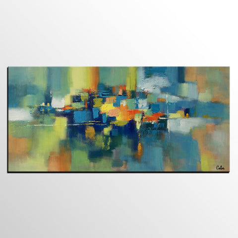 Large Canvas Art, Abstract Painting for Sale, Custom Acrylic Art Painting, Bedroom Canvas Art-ArtWorkCrafts.com